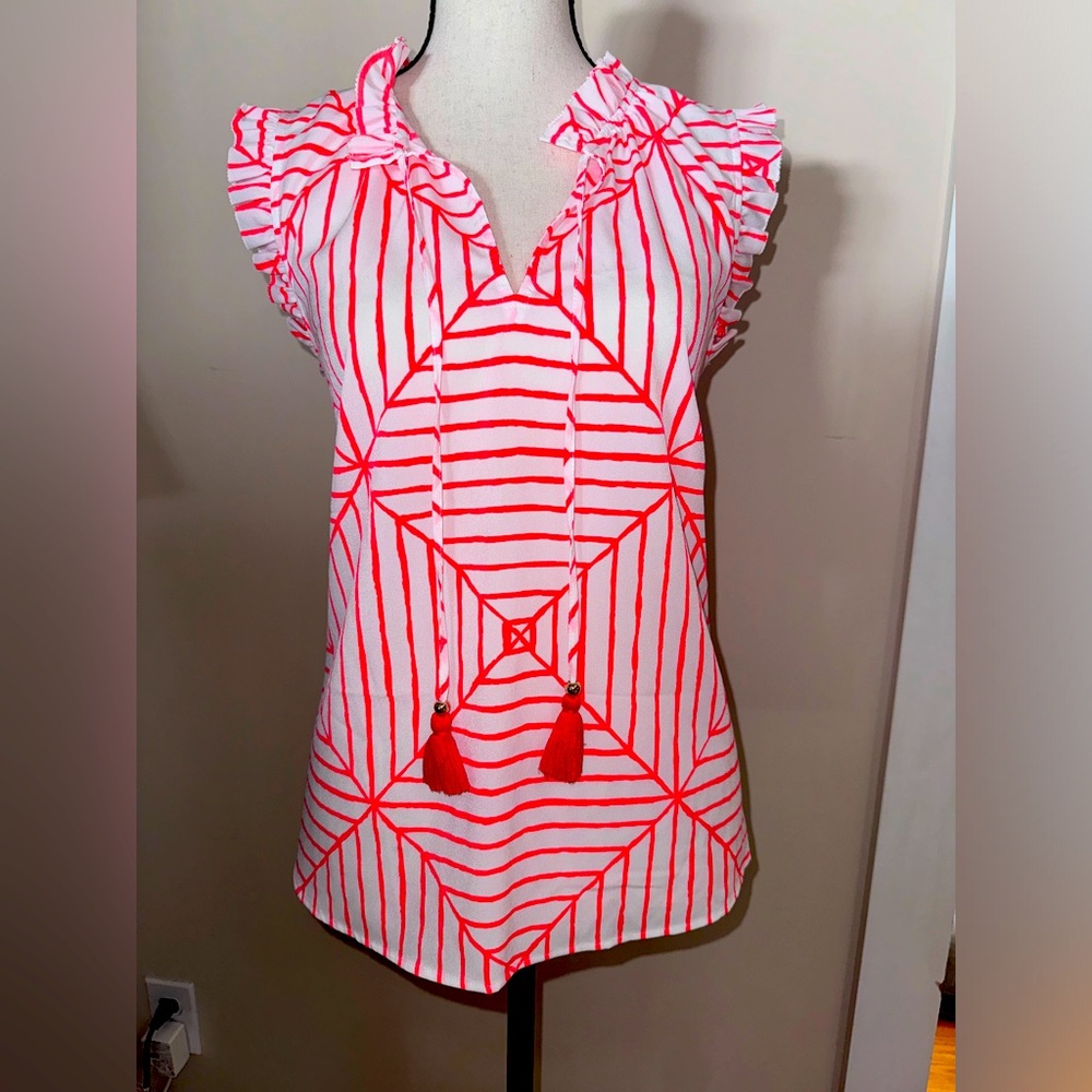 NWOT WOMENS VINEYARD VINES POPOVER BLOUSE